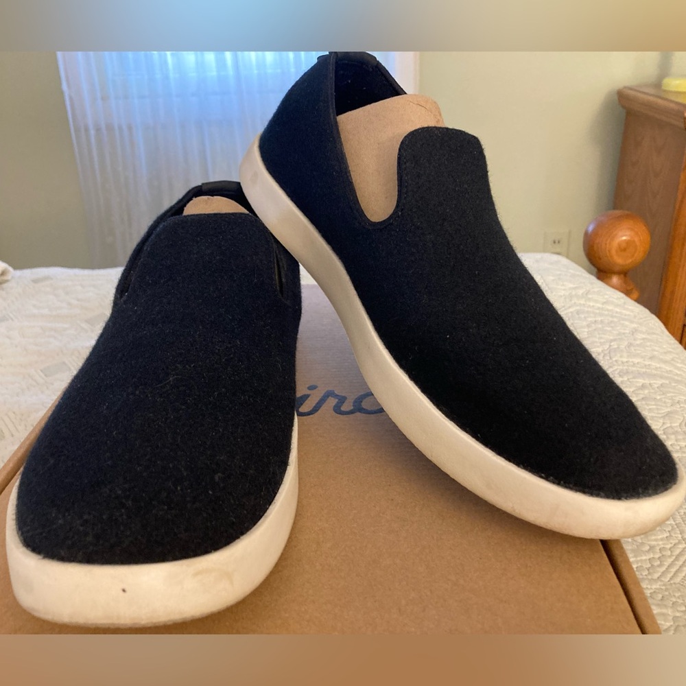 Allbirds Wool Loungers True Black (Cream) 12M In Box